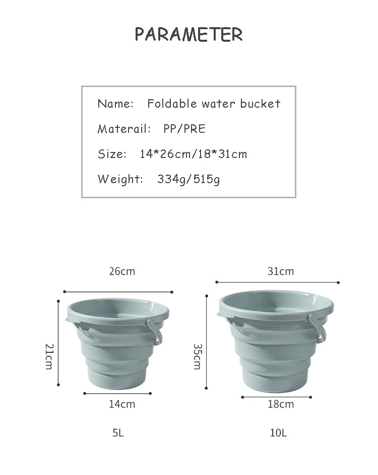 High Quality Wholesale Custom Cheap Silicone Water Folding Bucket Collapsible Bucket Best Quality with Best Price