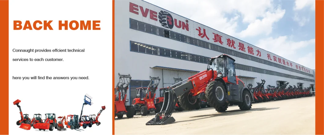 Famous Producer Everun Supply Er412 New Articulated Wheel Loader with Bucket on Sale