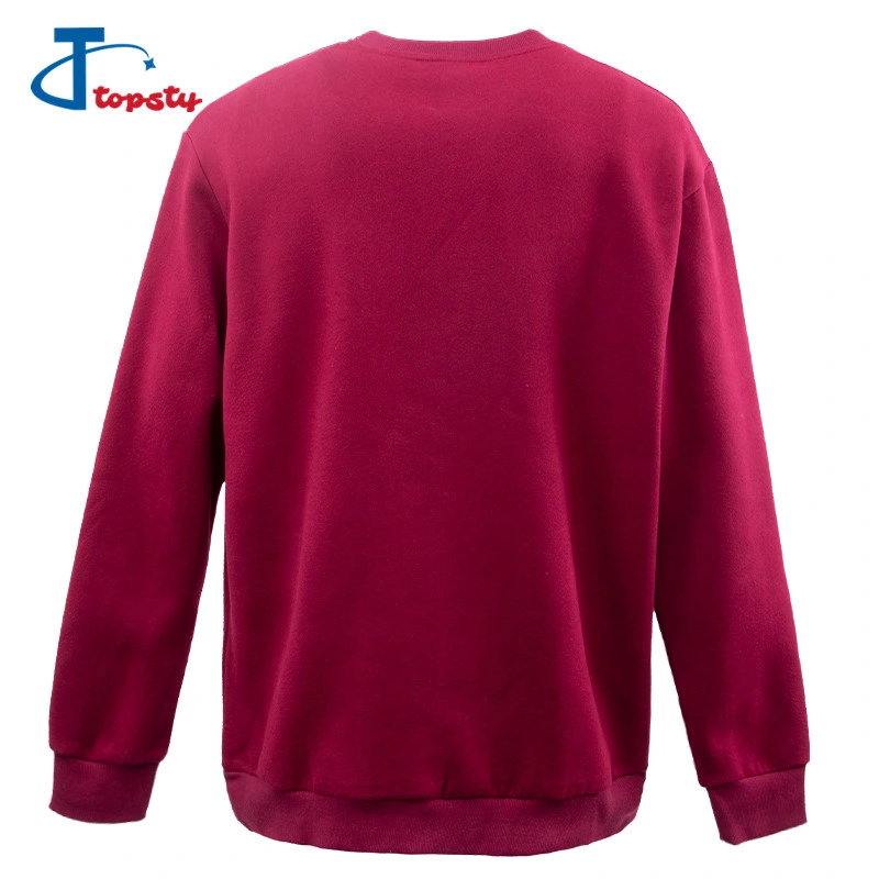 Customized Vintage Fashion Top Quality 80 Cotton 20 Polyester Men Fleece Sweatshirts