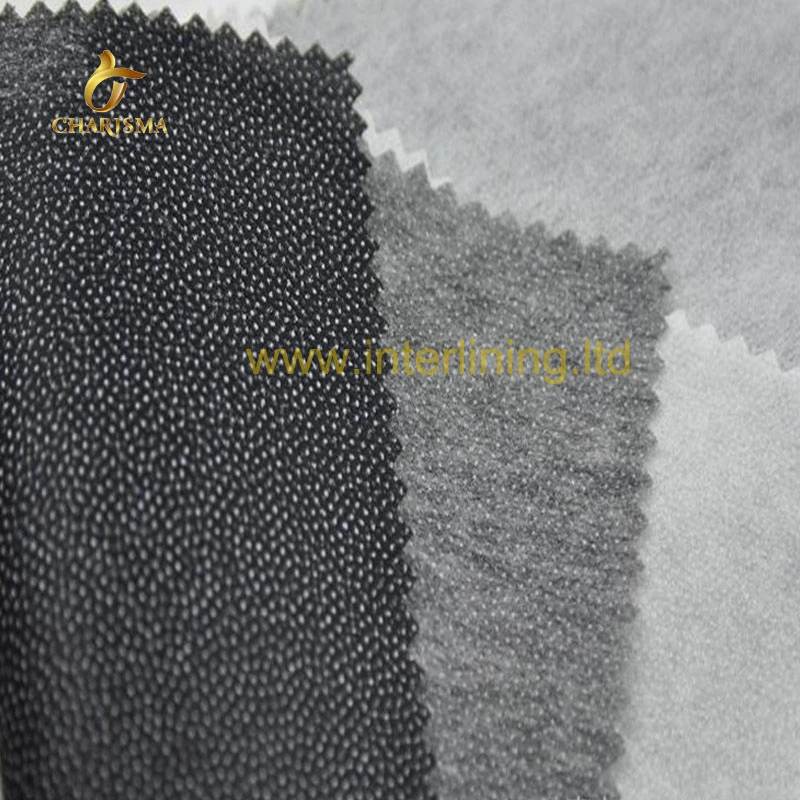 100% Polyester Warp Plain Knitted Warp Knit Garment Knitted Tricot Fabric Interlining for Cloth / Dress