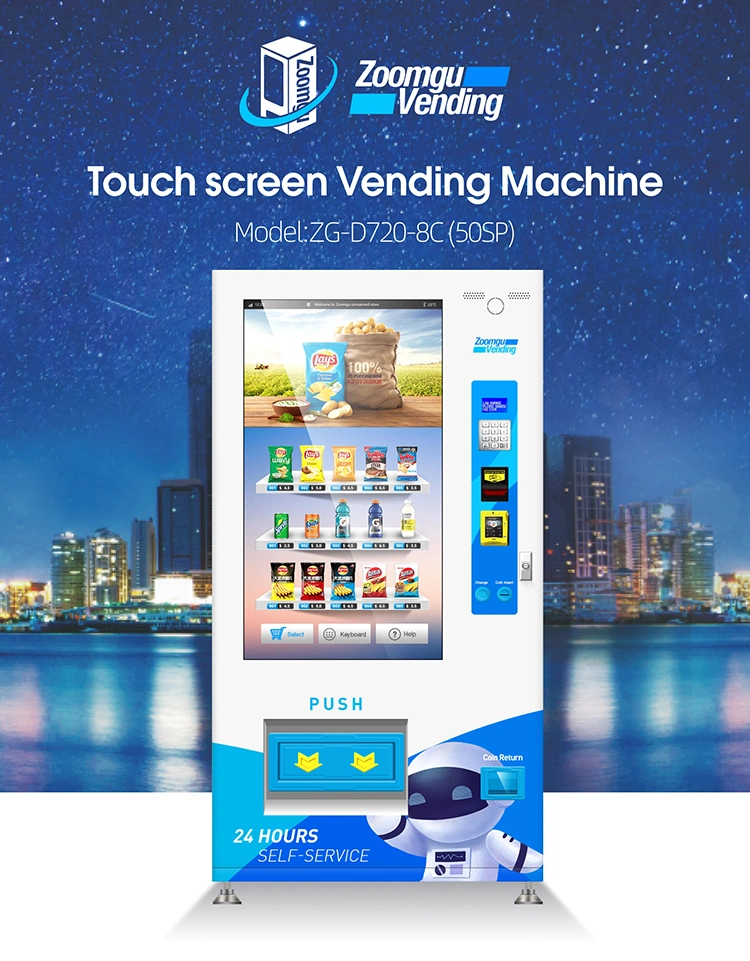 Zoomgu Famous China Producer Supply Touch Screen Vending Machine Soft Drink