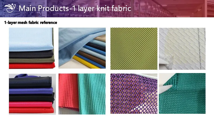 Warp-Knitted 100% Polyester Sandwich Mesh Fabric