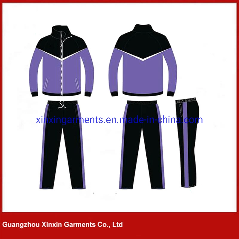 High Quality Mens Tracksuit 100% Polyester Gym Jogging Suit Manufacturer Wholesale (T387)