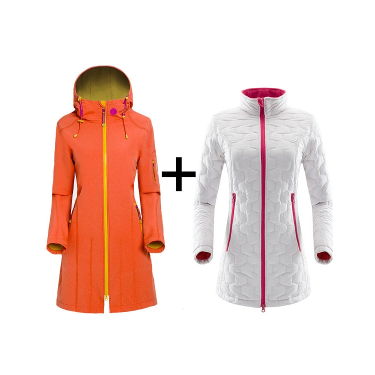 Long Sleeve Ski Jacket High Quality Outdoor Softshell Jacket Waterproof Camping Jacket for Women