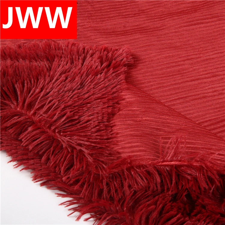 Factory Wholesale 100% Polyester Warp Knitting Dyed 40mm PV Fleece Toy Home Textile Fabric