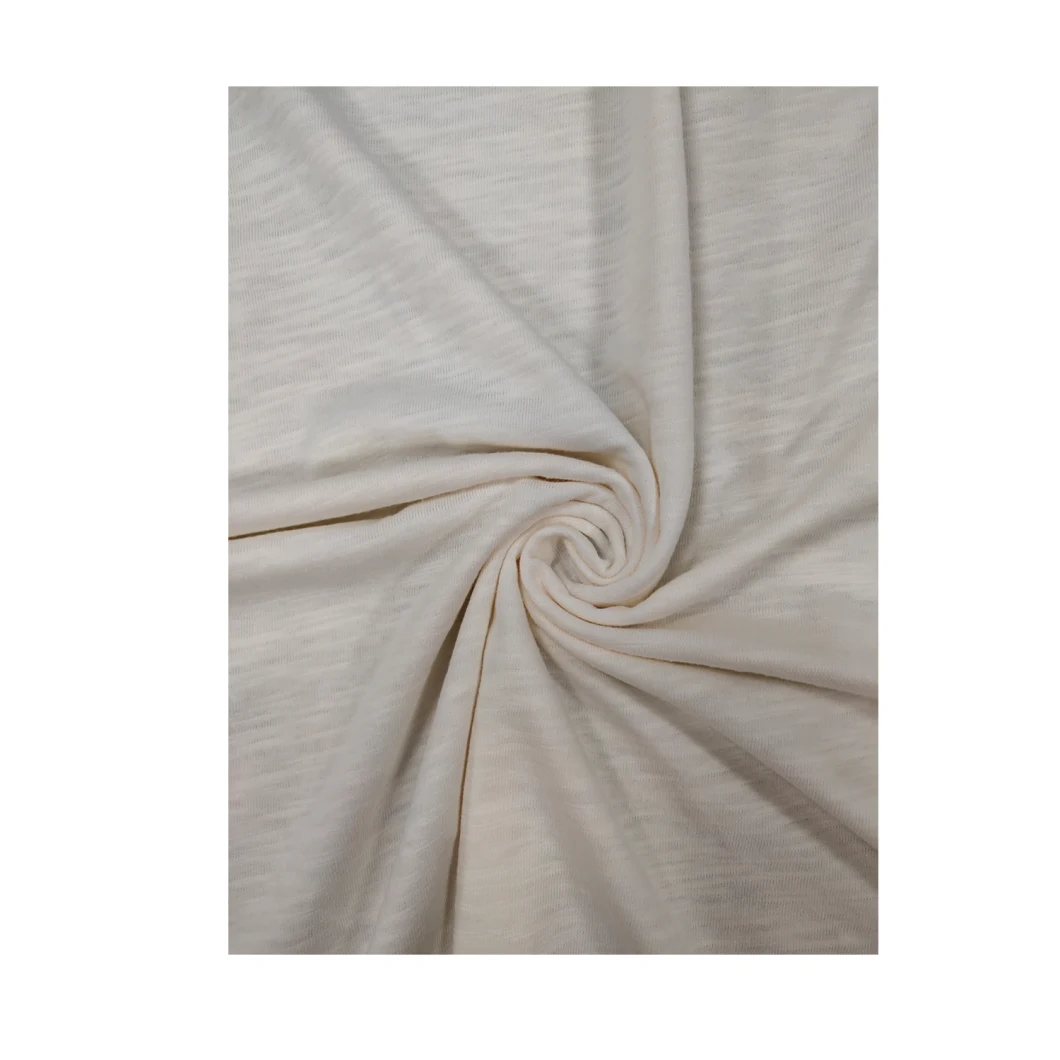 Factory Wholesale 50%Cotton 50%Viscose Slub Single Jersey Kintted Fabric for Blouse/Shirt