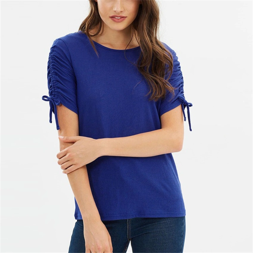 Round Bottom 50% Cotton 50% Polyester T-Shirts for Women