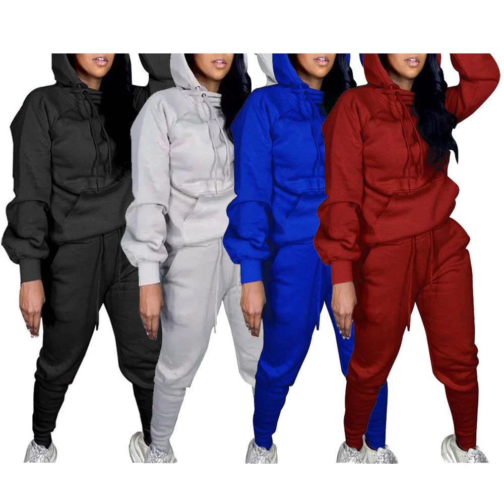 New Design Jogger Custom Colorful Women Pullover Brand Customized Mens Pullover Hoodies and Pants Sets
