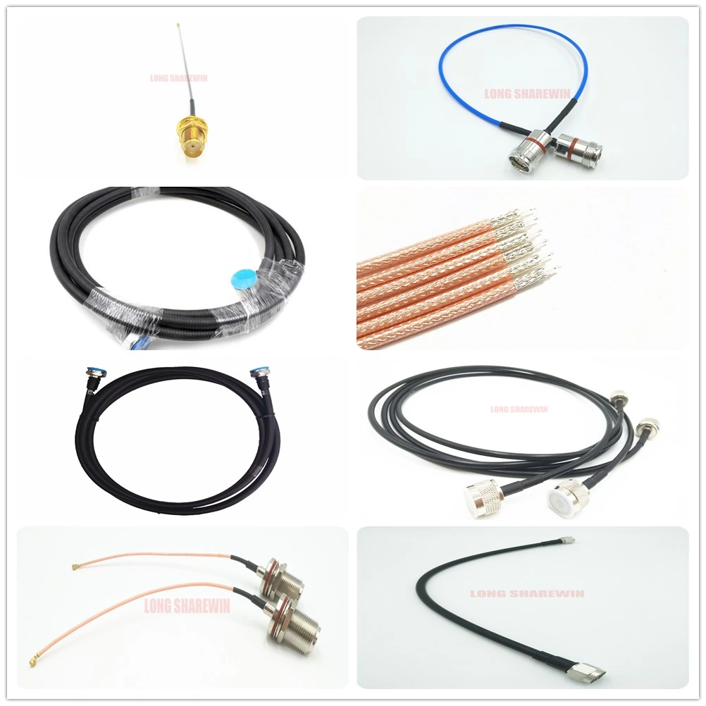 Custom SMA Male to SMA Plug Coaxial Cable Connectors Rg402 Rg141 Cable Assembly RF Jumper Cable