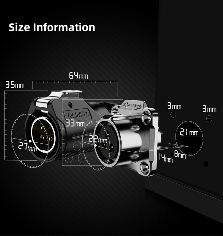Waterproof Connector/Multi Pin Connectors/5 Pin Connector for Electric Bicycle