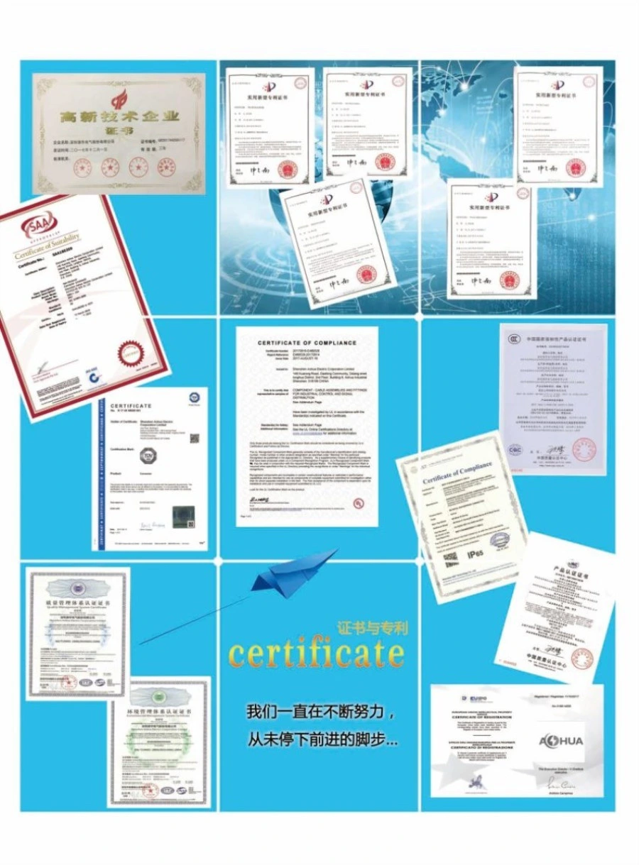 IP67 Waterproof L Type 3 Pin M23 Solderless Circular Screw IP67 Connector