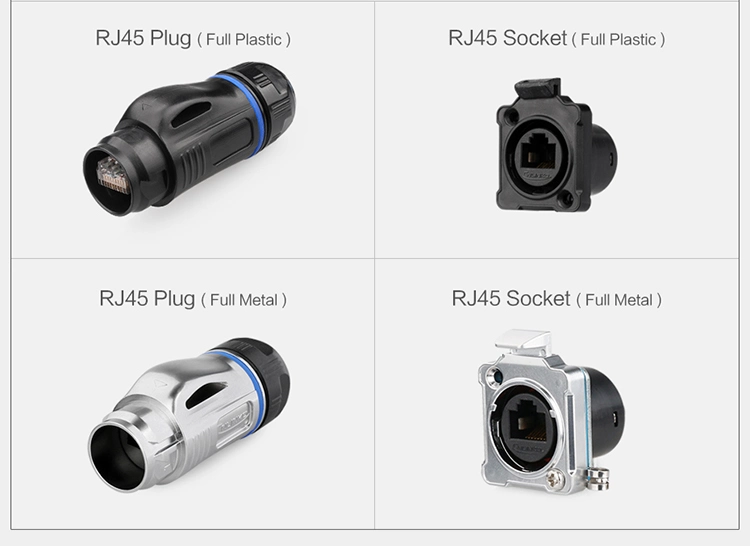 Waterproof RJ45 Cable Connector UTP Waterproof RJ45 Jack Module Connector