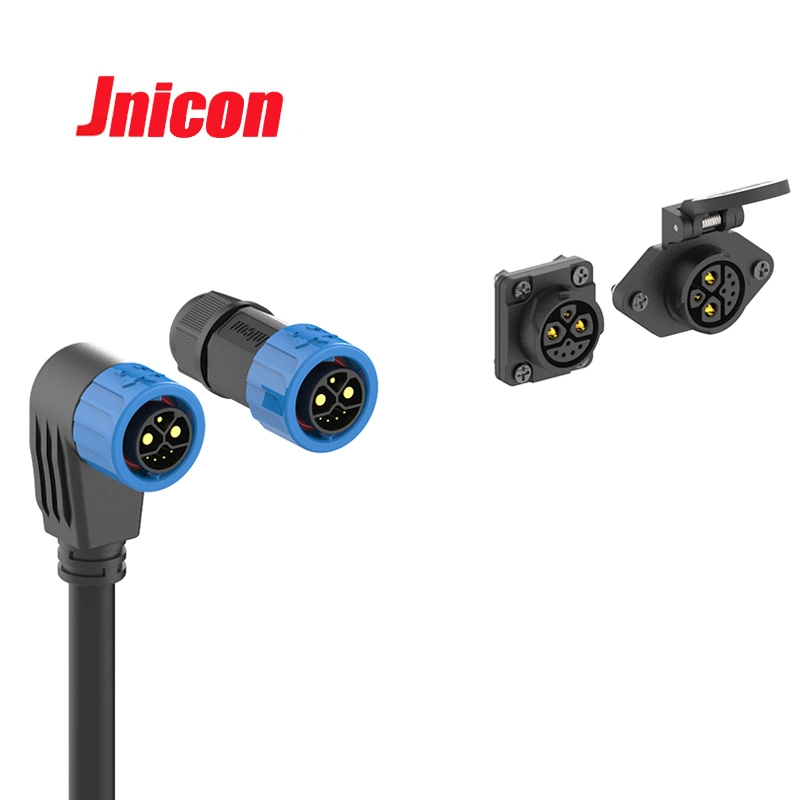 Jnicon Waterproof 2+1+5pin 50A 15A 5A Power Data Lithium Battery IP67 Waterproof Connector