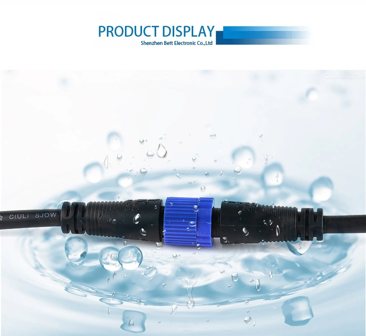 Nylon M15 4pin 6pin 7pin 8pin LED Strip Terminal Waterproof Connector IP67/IP68/IP69