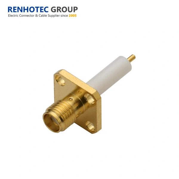 Straight Panel Receptacle RF Connector SMA Connector