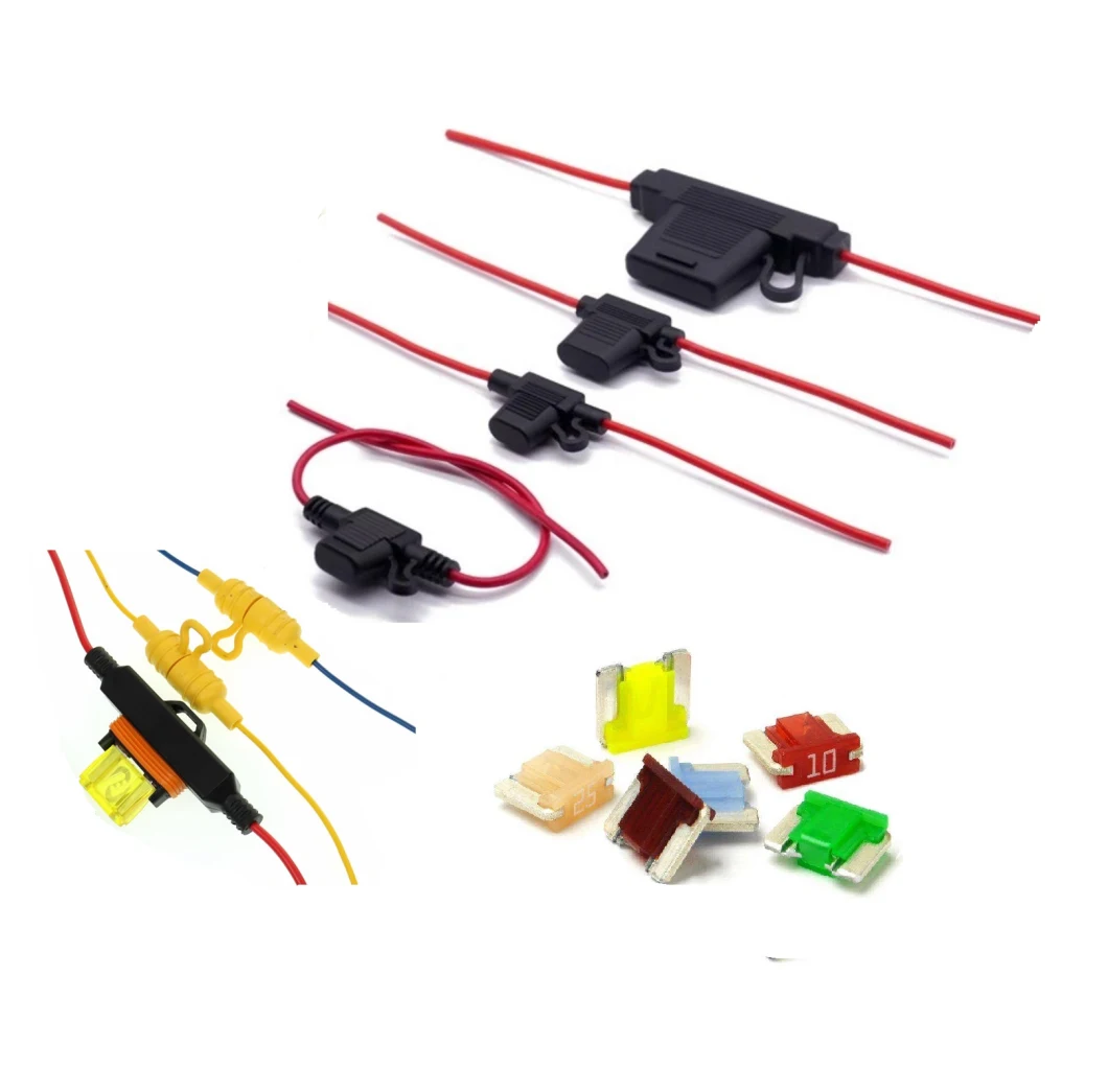 In Line Car Fuse Holder ATM Blade Mini Fuse cable