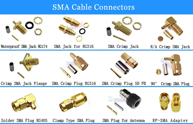 RF Adapter SMA Jack to Reverse Plug SMA Connector