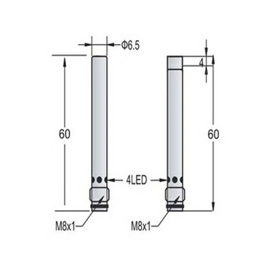 High Performance D6.5 Inductive Proximity Sensor with M8 Connector