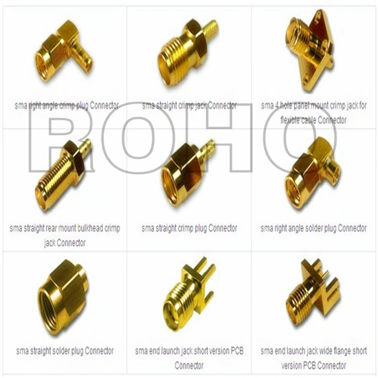 Gold Plated RF SMA Jack Female to SMA Female Coaxial Connector Adapter