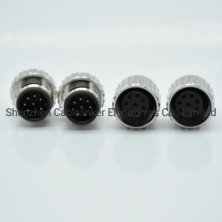4pin Right Angle M12 to Straight M12 Cable Assembly Waterproof