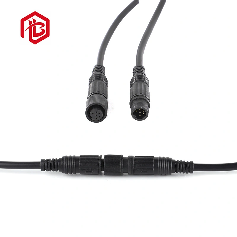 M10 IP68 Wire Waterproof LED 5 Pin Cable Connector