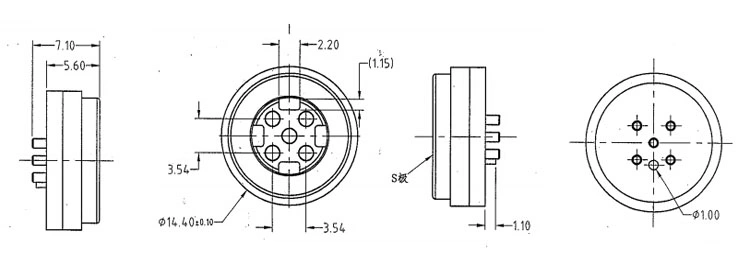 Round Magnetic Pogo Pin Connector in Waterproof Connector