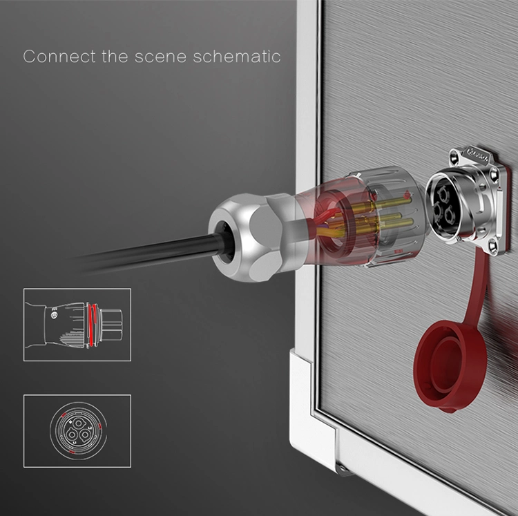 Camlock Connector/Male and Female Connector/Straight Connector Cnlinko 7 Pin Waterproof Power Metel Plug Socket