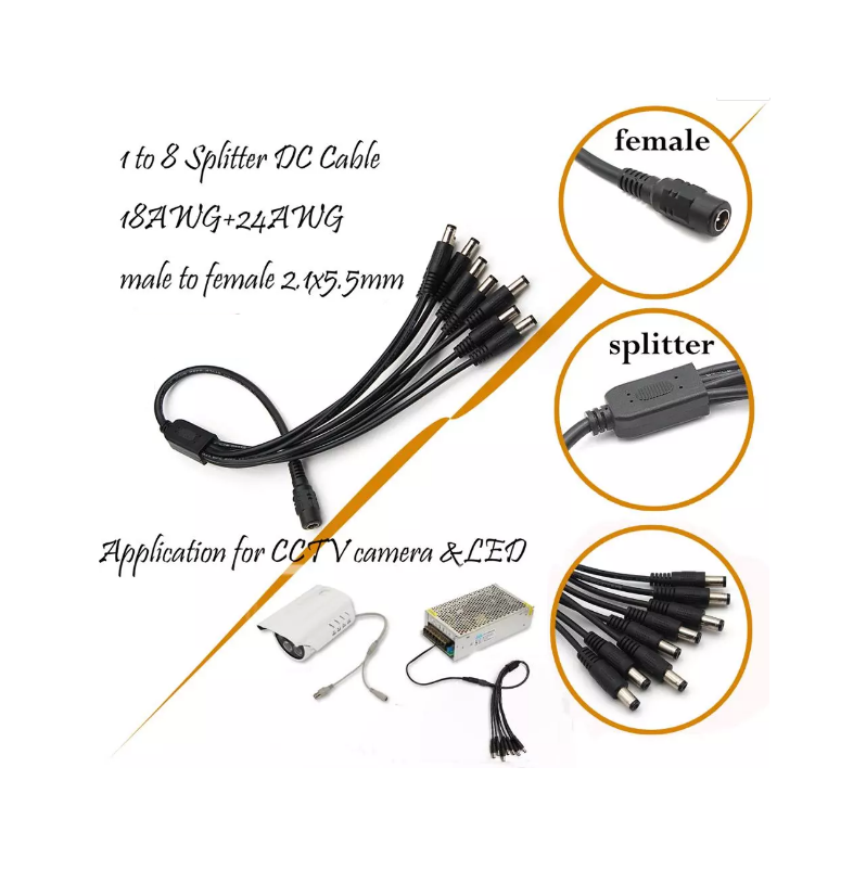 AC DC Power Cable Application for Waterproof LED Connector