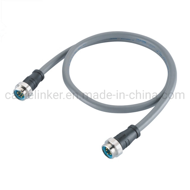 IP67 Canbus Canopen M12 a Coding Connector Waterproof Connector Cable Assembly