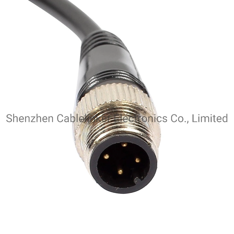 IP67 Shielded 4pin M12 Sensor Connector Cable Assembly