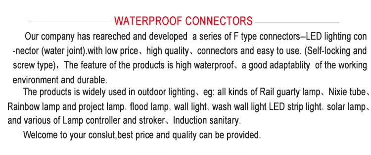 2pin 3pin 4pin 5pin Assembly Waterproof LED Power Connector