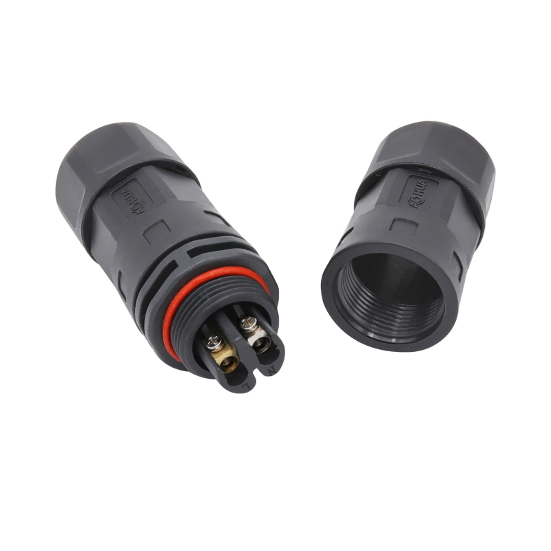 2 Pin 3 Pin 4 Pin IP67 Waterproof Solderless Terminal Electrical Wire L Type Connector