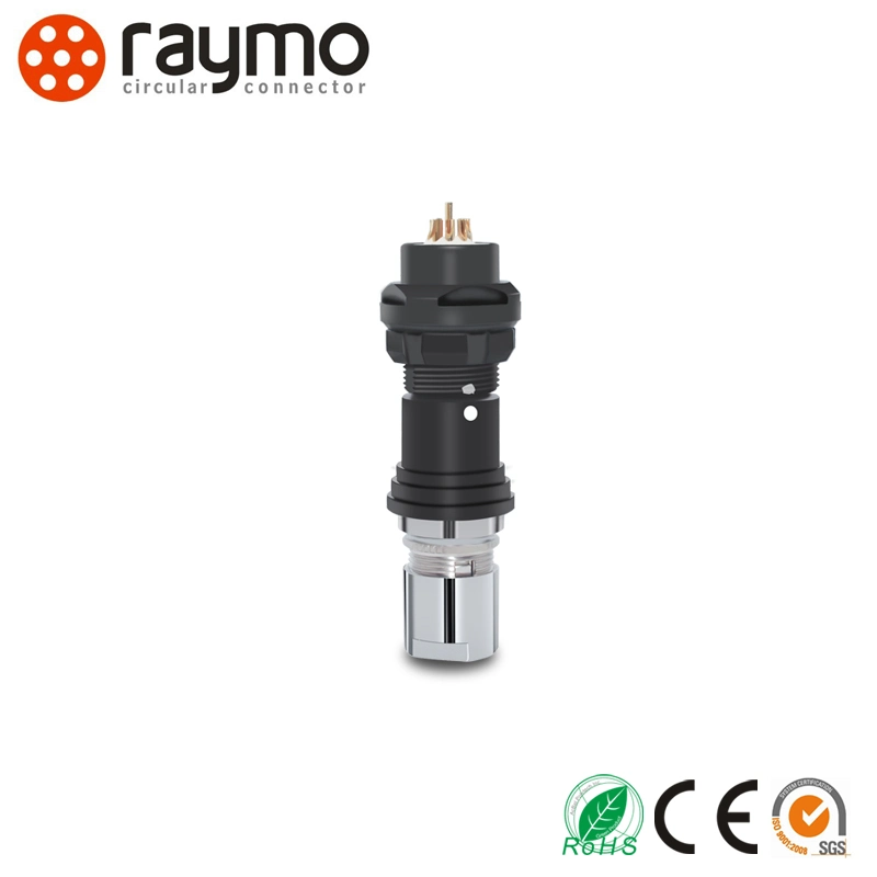 Ss 102 Series 9pin Cable Straight Plug Connector IP68 Waterproof Circular Connector