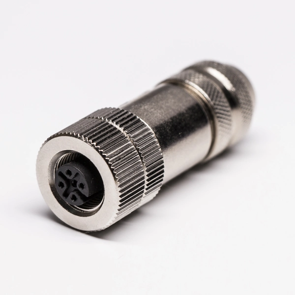 IP67 M12 5 Pin Male and Female Metal Sensor Connector