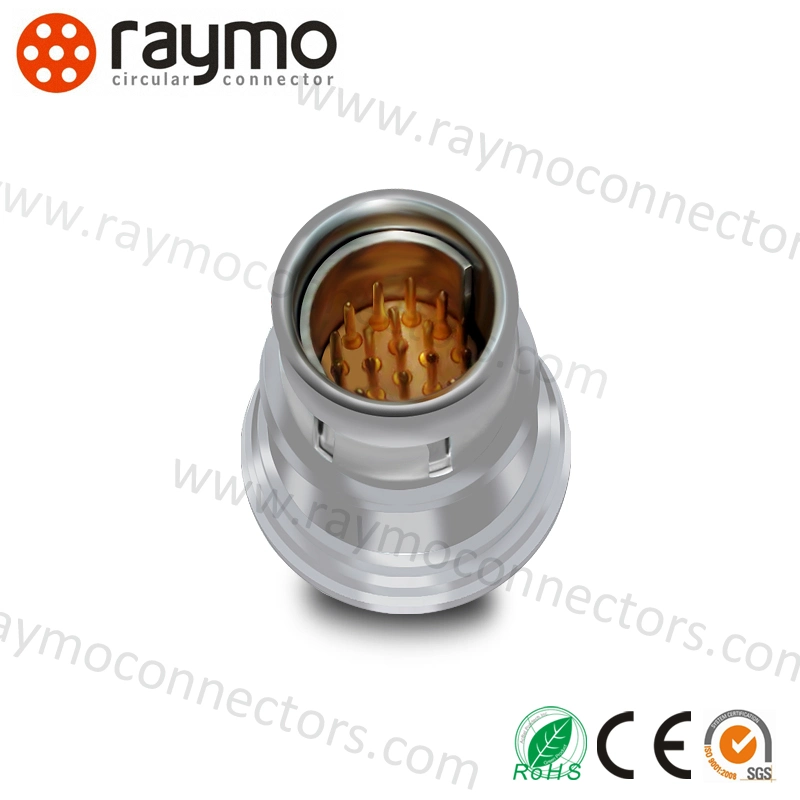 High Quality 5 Pin Ss 102 Circular Cable Receptacle Fischers IP68 Waterproof Metal Push Pull Connector