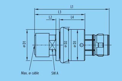 Qm Military Waterproof Tla Plug Metal Self-Locking Push Pull Connector