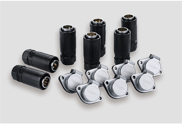 Cnlinko Signal Connector Supplier M20 PBT Shell IP67 Waterproof Electrical Bulkhead Male Female 9 Pin Connector