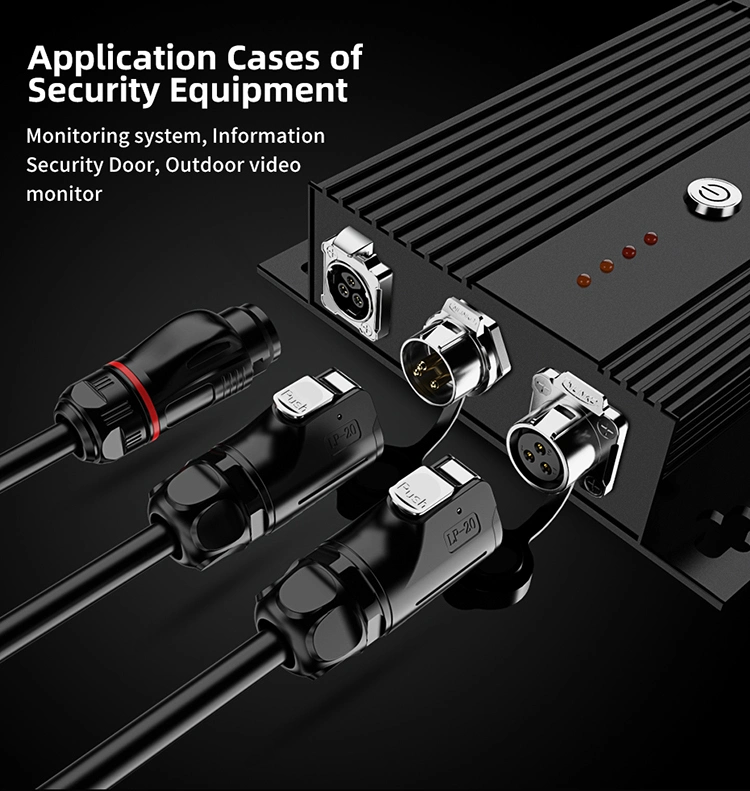 Male and Female M20 Electrical Waterproof Connector 9 Pin