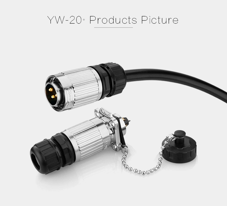 Yw-20 Waterproof Power Connector 2 Pin Plug Socket