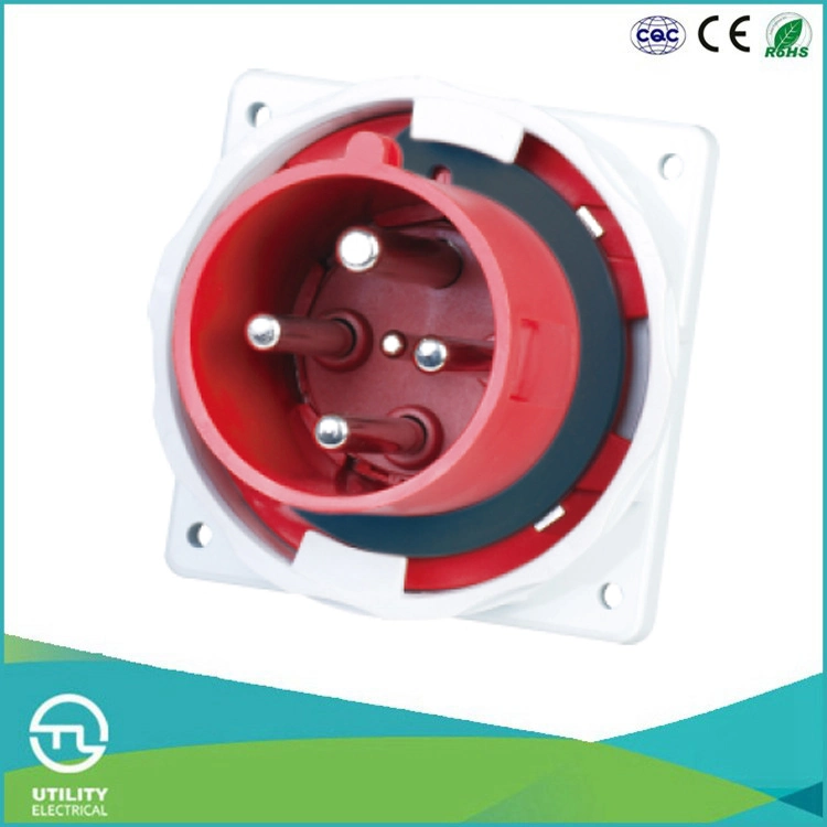 Waterproofing Panel-Mounted Male Plug for Electrical Industrial Plug Socket Electrical Connector