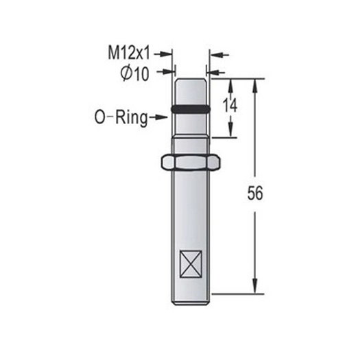 PNP No 10-36V M12 High Pressure Proximity Sensor with M12 Connector-