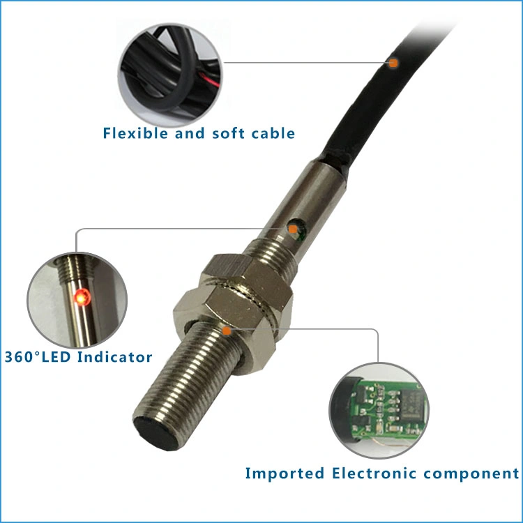 M5 Proximity Sensor with M8 Connector SUS304 Inductive Proximity Switch