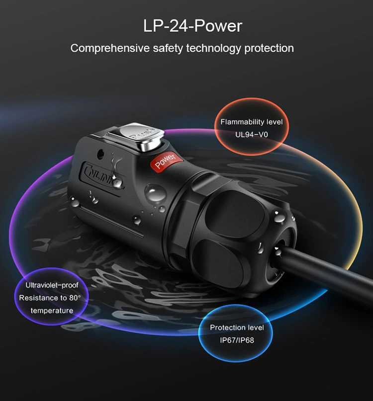 Cnlinko Quick Lock M24 4pin Power IP67 Waterproof Connector 25A Plug Unplug Power
