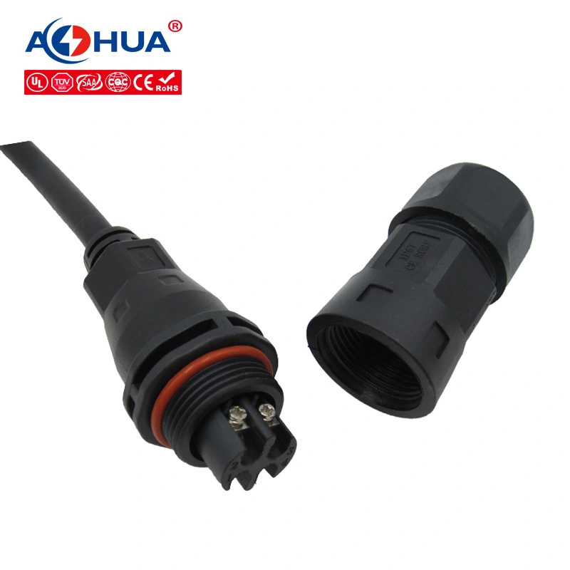 LED Connector Leading Waterproof Plug Connector with Cable 4 Pin
