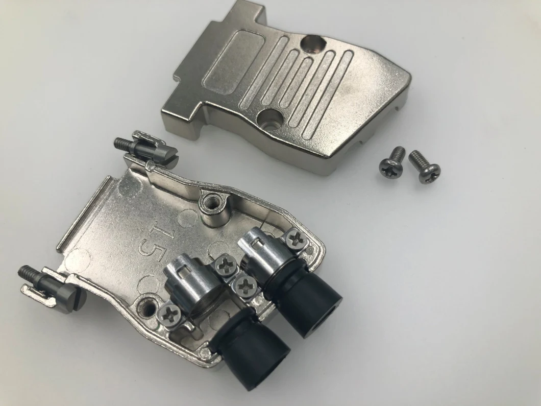 D-SUB 9pin Shell Zinc Hood Heavy Duty Rectangular Connector for Wire Harness and Cable Assembly