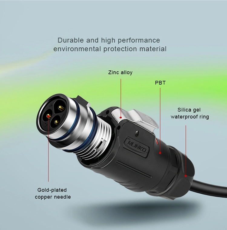 M24 Fast Cable IP67 Waterproof Fiber Optic Connector