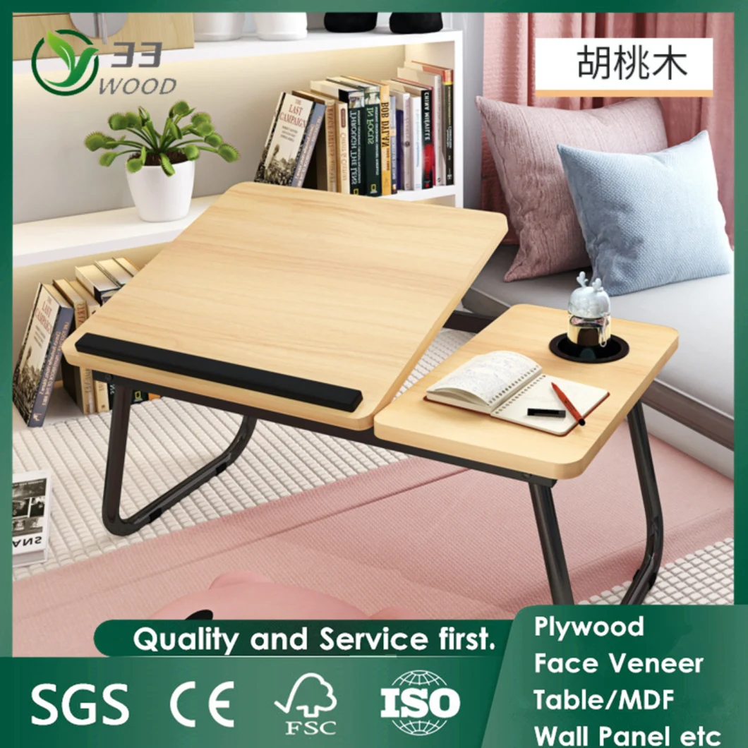 Wholesale Wooden Folding Small Bed Serving Tray Laptop Table on Bed with Cheap Price