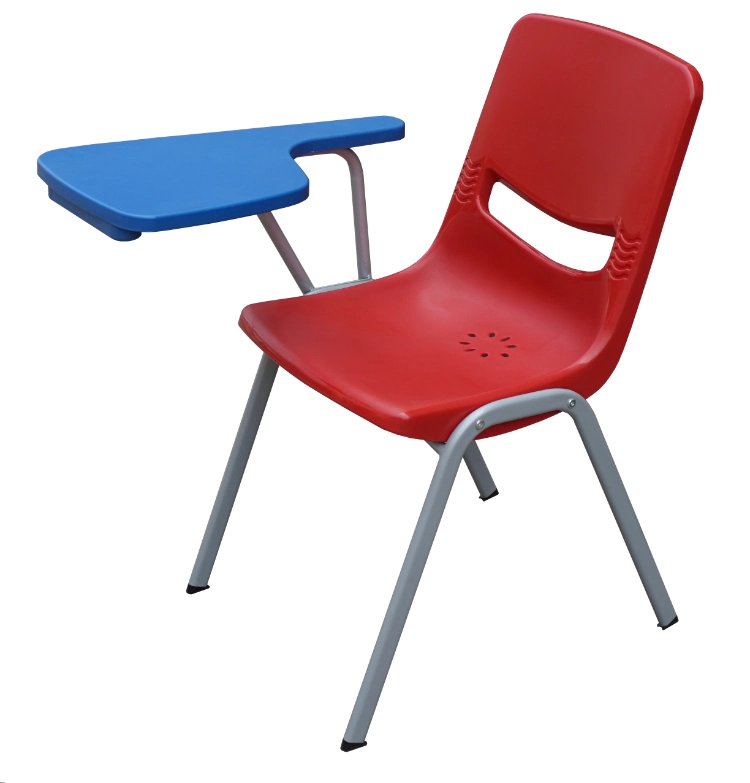 Plastic Shell Student Chairs with Hard Plastic Writing Pad