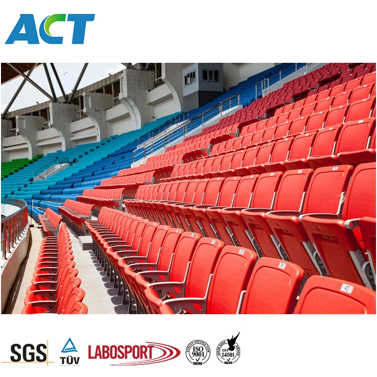 Beam Group Mounted HDPE Material Foldable Stadium Seating Chairs