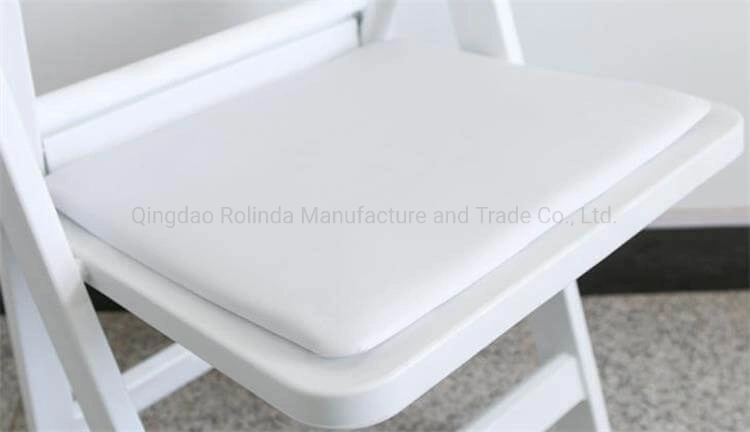 Commercial Grade Resin White Plastic Napoleon Folding Wedding Chairs for Outdoor Dining Event for Wedding, Party, Meeting